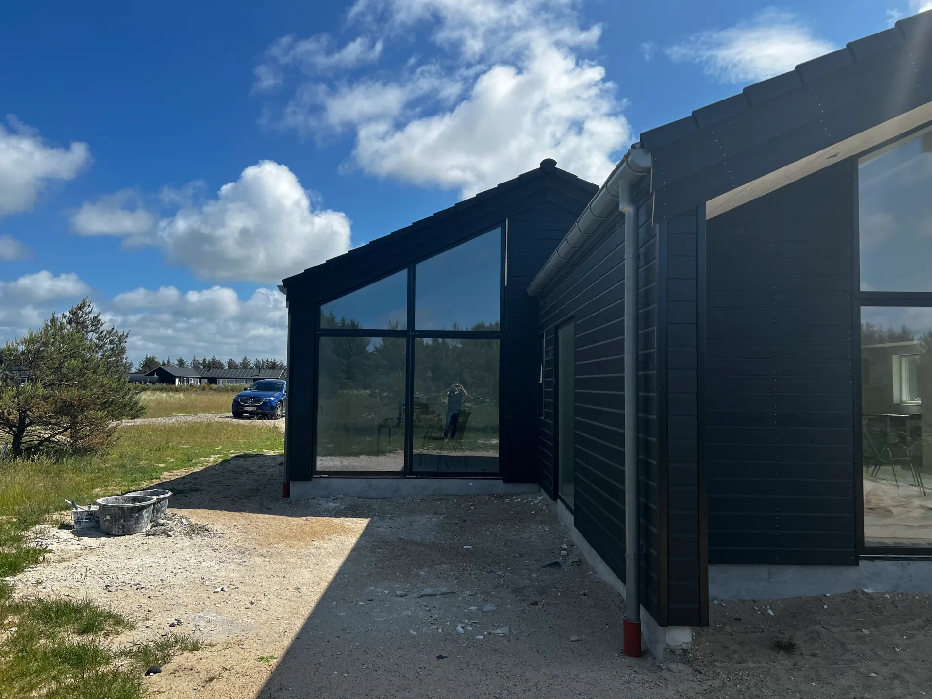 Sidebygning ved sommerhus i Løkken — Arkitekttegnestuen Yderskov